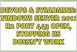 I cant open port 443 on windows server 2012 R2